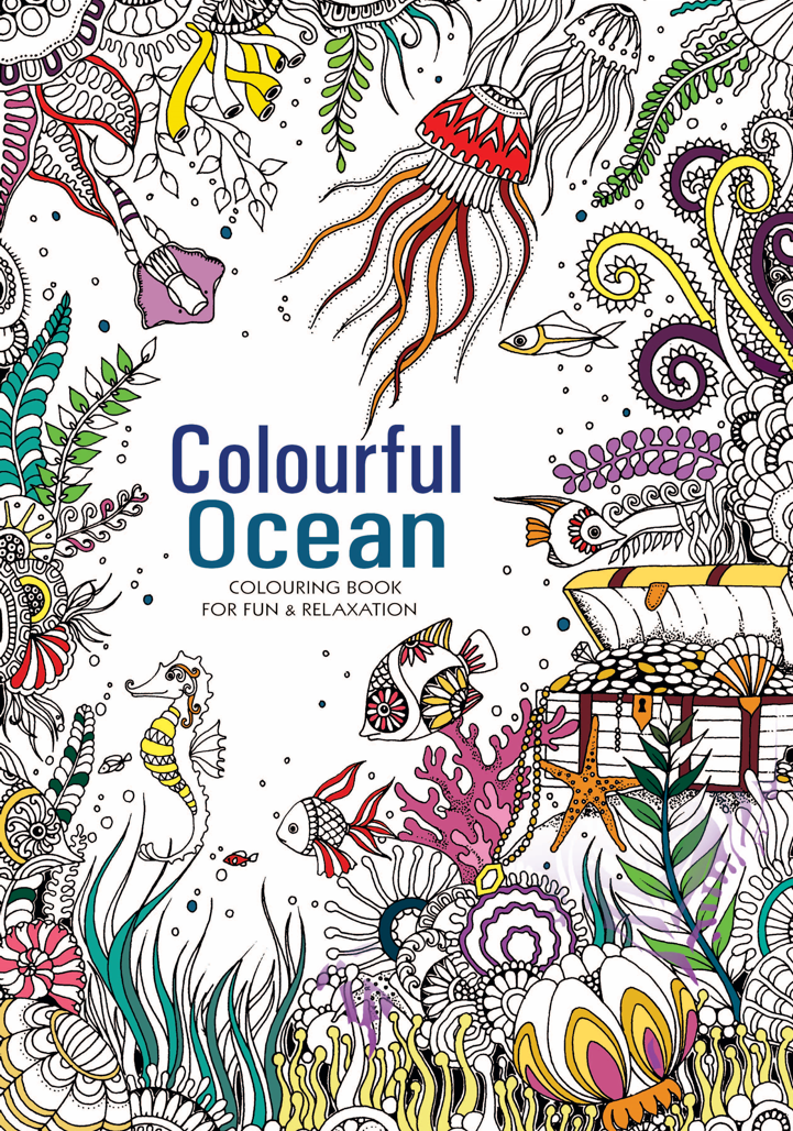 Adult Colouring Book - Colourful Ocean