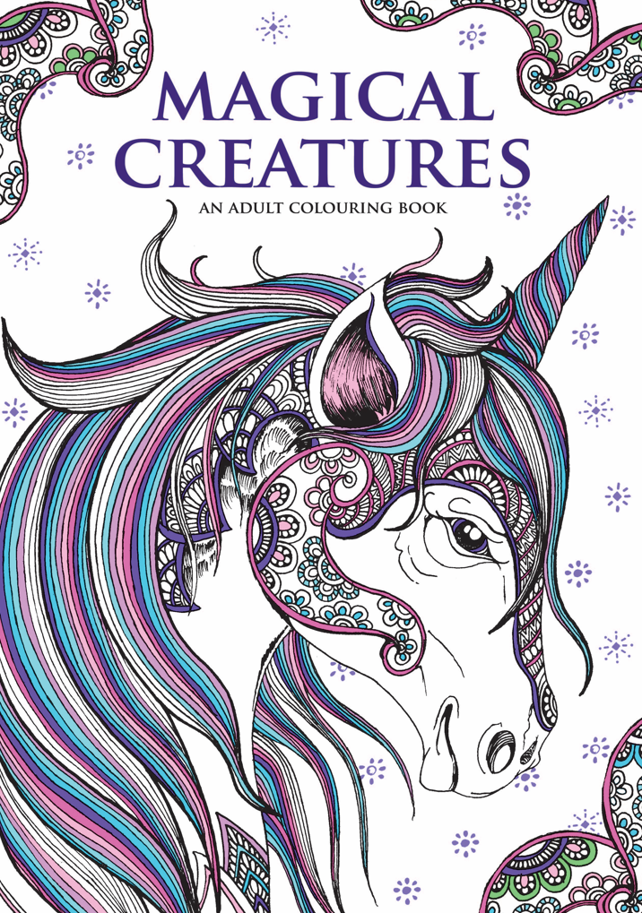 Adult Colouring Book - Magical Creatures