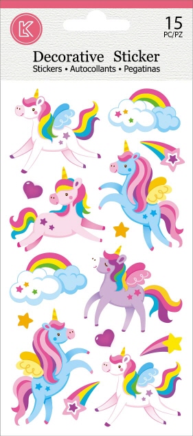 Sticker Puffy - Unicorns