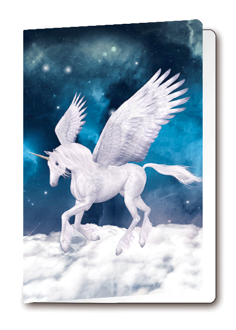 3D Card Unicorn