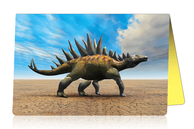 3D-Card Stegosaurus