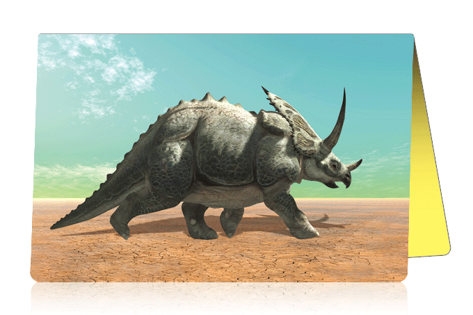 3D-Card Triceratops