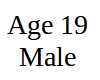 J-Card Age 19 Male