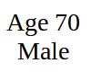 J-Card Age 70 Male