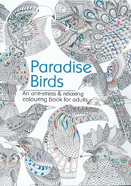 Adult Colouring Book - Paradise Birds