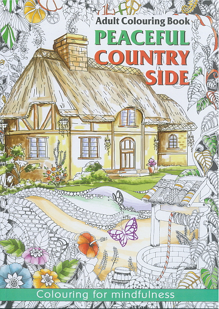 Adult Colouring Book - Peaceful Countryside