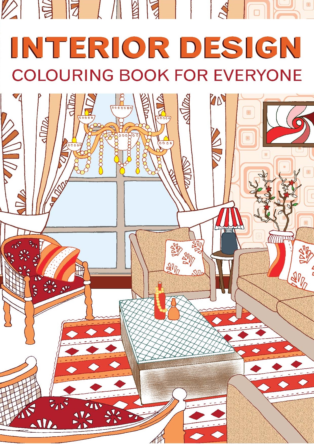Adult Colouring Book - Interior Design