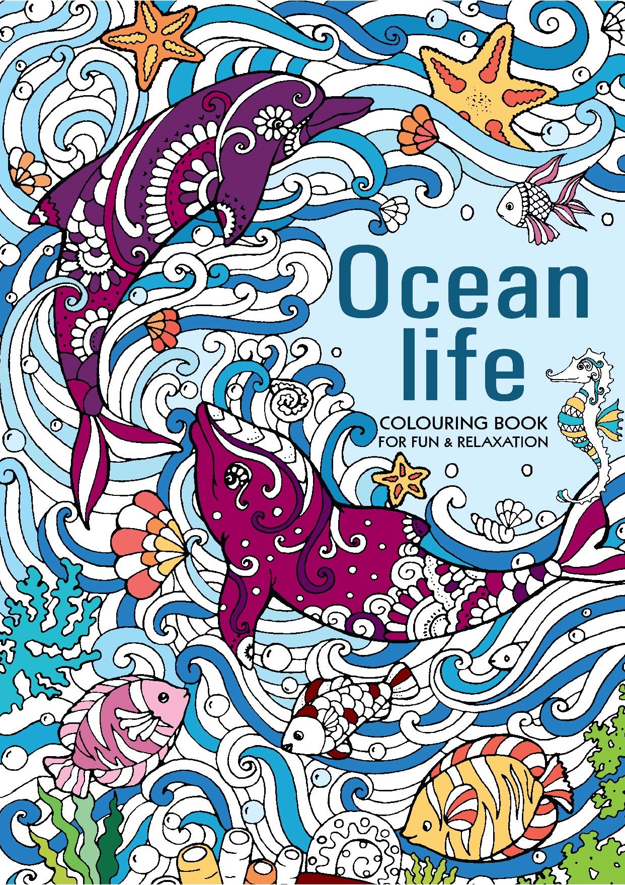 Adult Colouring Book - Ocean Life