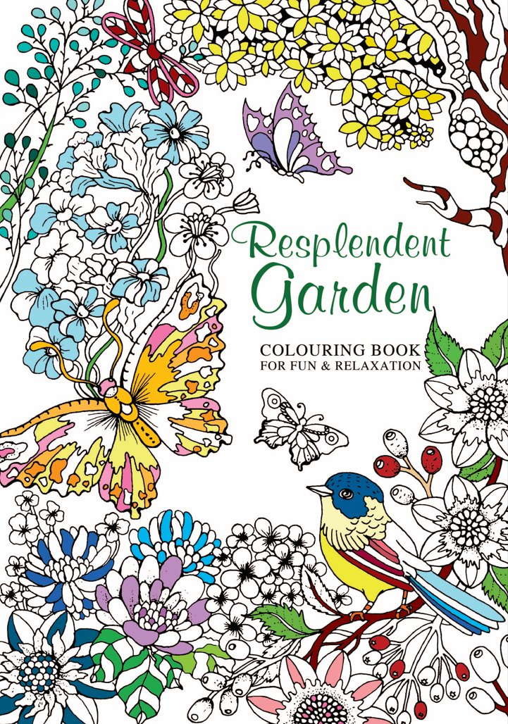 Adult Colouring Book - Resplendent Garden