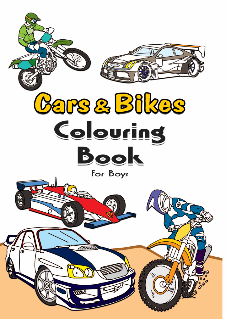 Colouring Book: Cars & Bikes