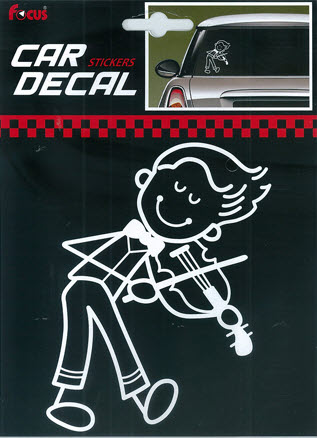 Car-Decal Violinist