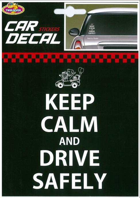 Car-Decal Keep Calm & Drive Safely