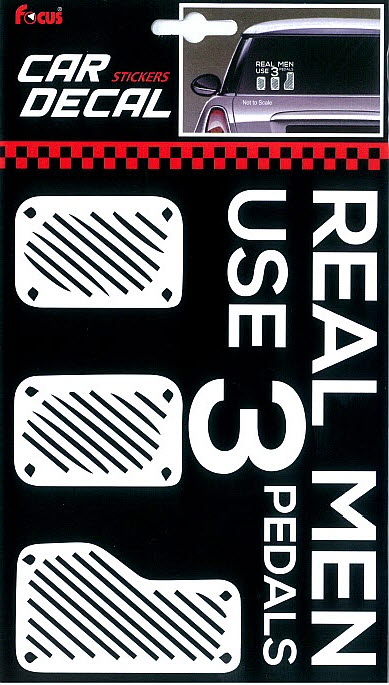 Car-Decal 3 Pedals