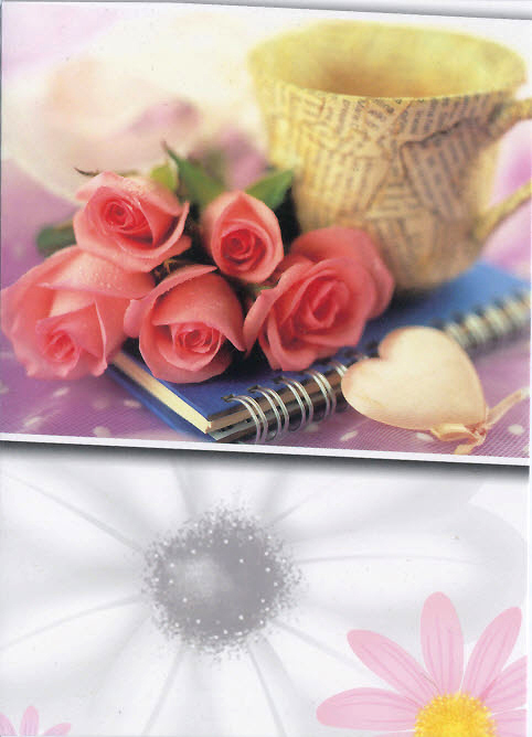 S-Card Flower, 5 roses