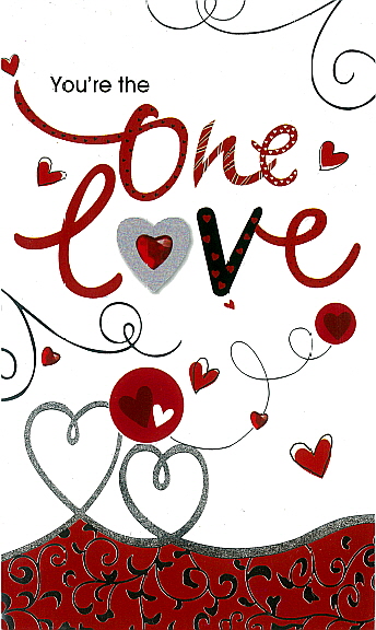 J Card Valentine One love
