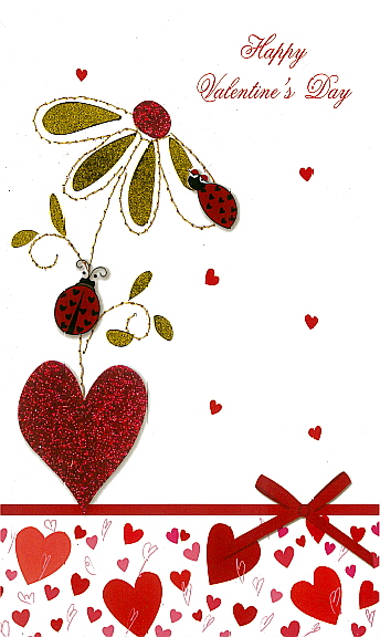 J Card Valentine Happy Valentine's Day