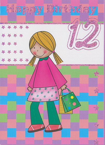 P-Card Age 12 Girl A027