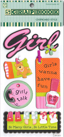 Scrapbook Chipboard: Girl Talk