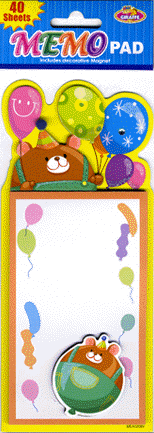 Sticker Memo Pad: Balloon