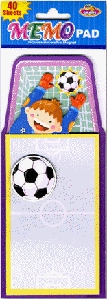 Sticker Memo Pad: Football