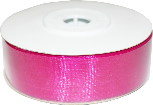 Organza Ribbon (25mm x 50M) - Cherry Pink