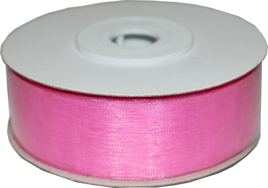 Organza Ribbon (25mm x 50M) - Pink