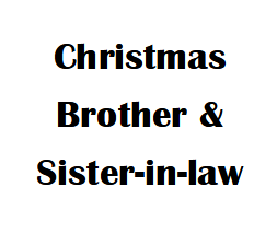 $2.5 Cards X-Mas Brother & Sister-In-Law