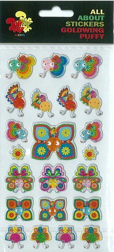 Sticker Puffy Butterflies