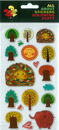 Sticker Puffy Forest
