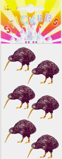 Sticker Kiwi Bird