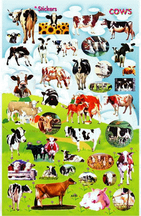 Sticker A3 Laser Cows