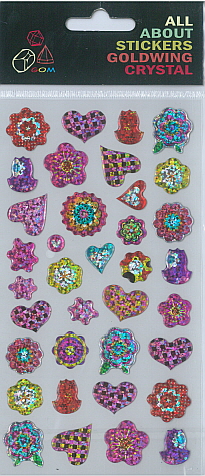 Sticker Crystal Hearts