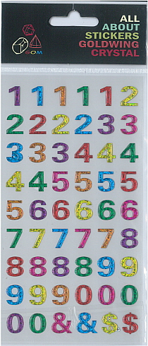 Sticker Crystal - Number