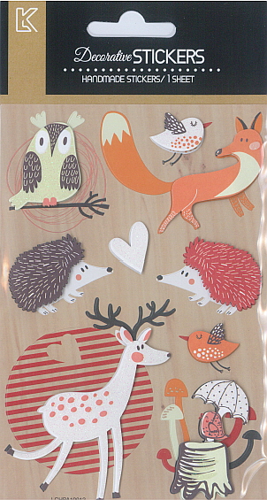 Sticker Decorative Forest Animals
