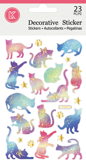 Sticker Epoxy - Cats