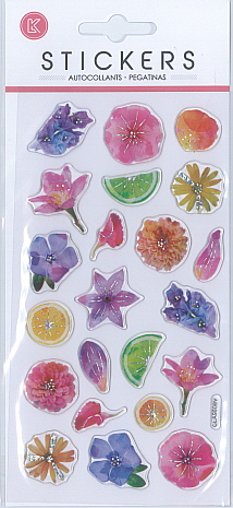 Sticker Foil & Glitter - Flower 08