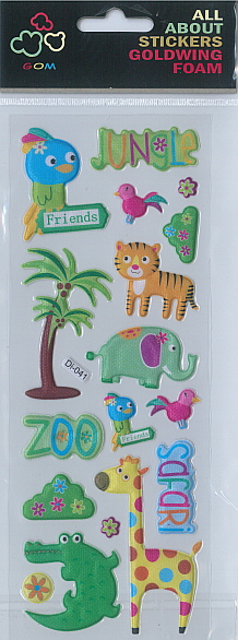 Sticker Foam - Zoo Animals