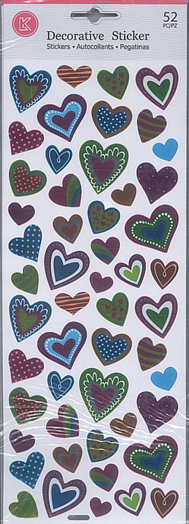 Sticker Foil - Hearts