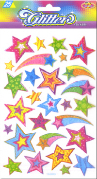 Sticker Glitter Star - Click Image to Close