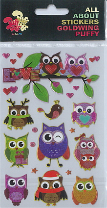 Sticker Puffy - Owls