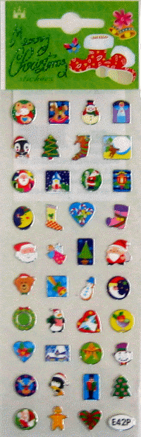 X-MAS Cristal Sticker with Silver Trim - Boots